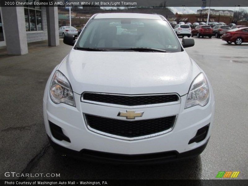 Summit White / Jet Black/Light Titanium 2010 Chevrolet Equinox LS AWD