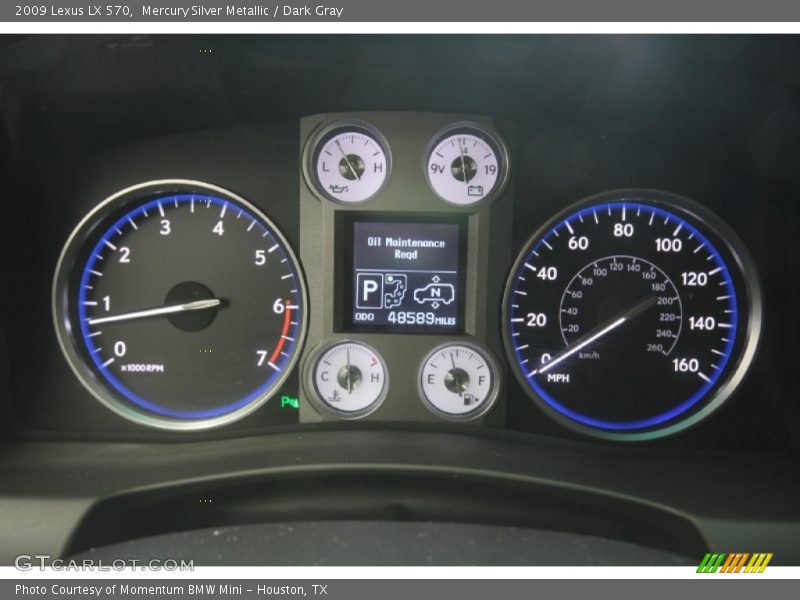 Mercury Silver Metallic / Dark Gray 2009 Lexus LX 570