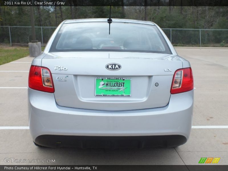 Clear Silver / Gray 2011 Kia Rio LX