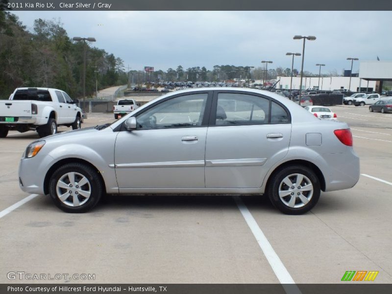 Clear Silver / Gray 2011 Kia Rio LX