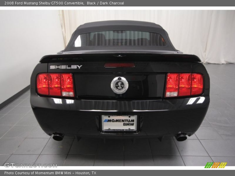 Black / Dark Charcoal 2008 Ford Mustang Shelby GT500 Convertible