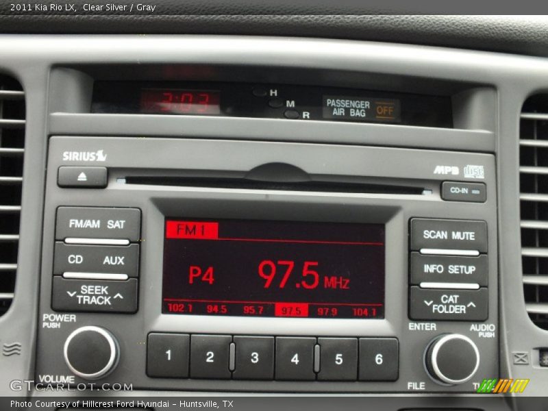 Clear Silver / Gray 2011 Kia Rio LX