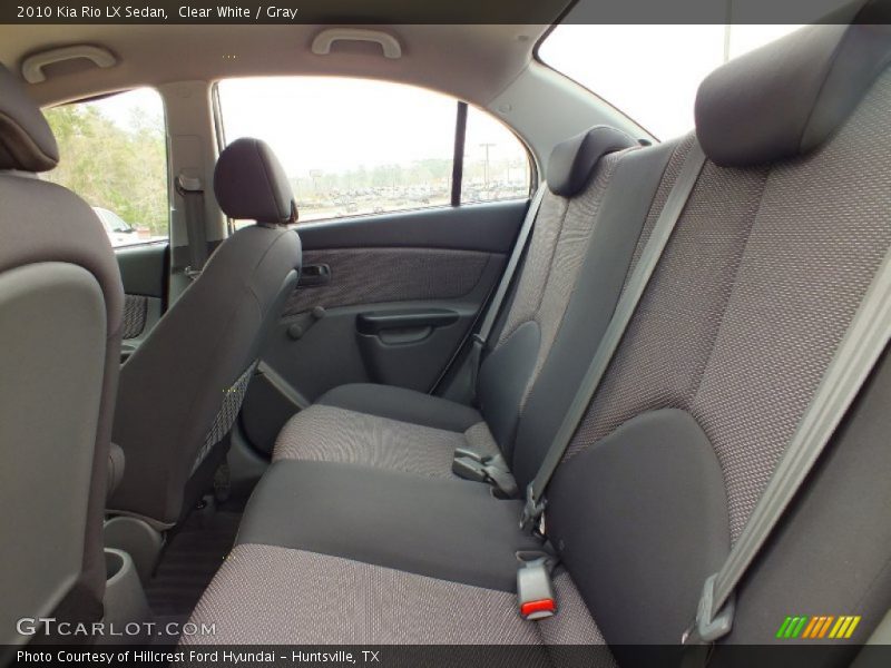 Clear White / Gray 2010 Kia Rio LX Sedan