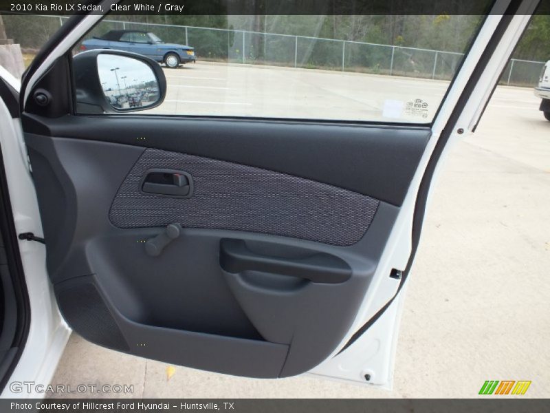 Clear White / Gray 2010 Kia Rio LX Sedan