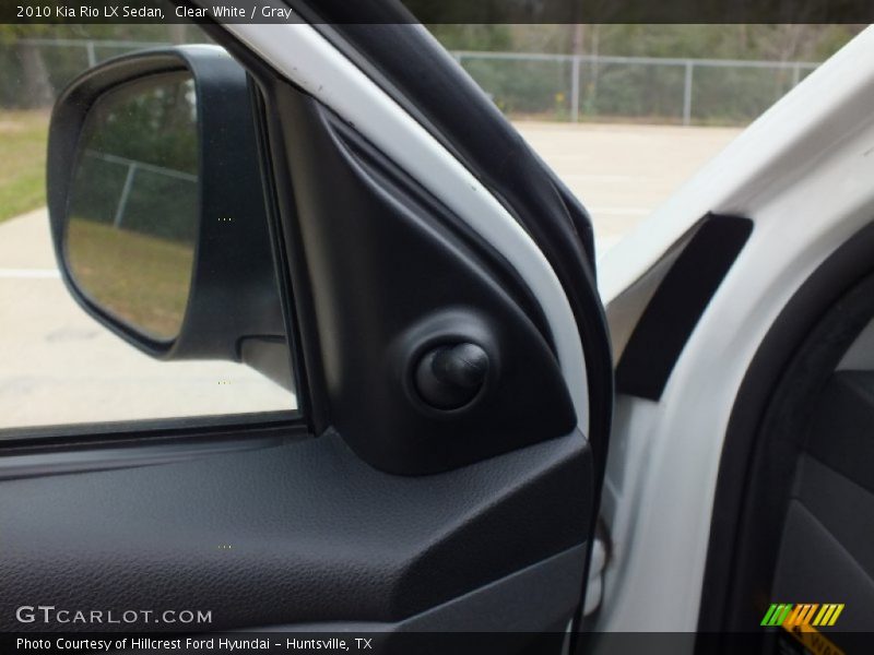 Clear White / Gray 2010 Kia Rio LX Sedan