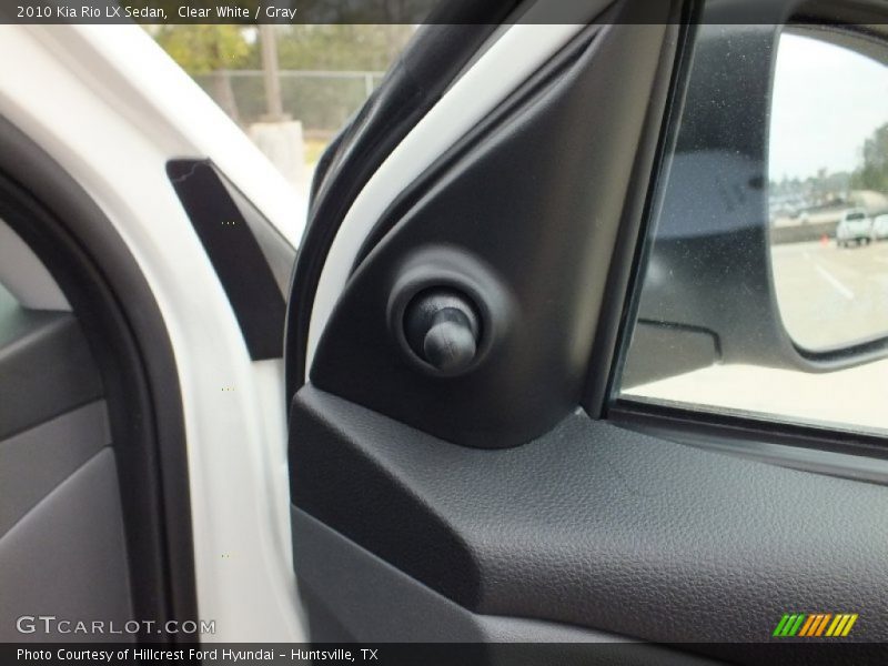 Clear White / Gray 2010 Kia Rio LX Sedan