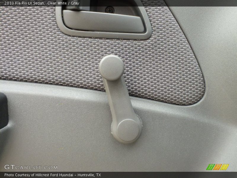 Clear White / Gray 2010 Kia Rio LX Sedan