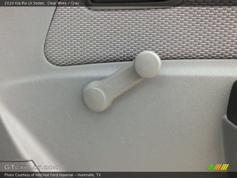 Clear White / Gray 2010 Kia Rio LX Sedan