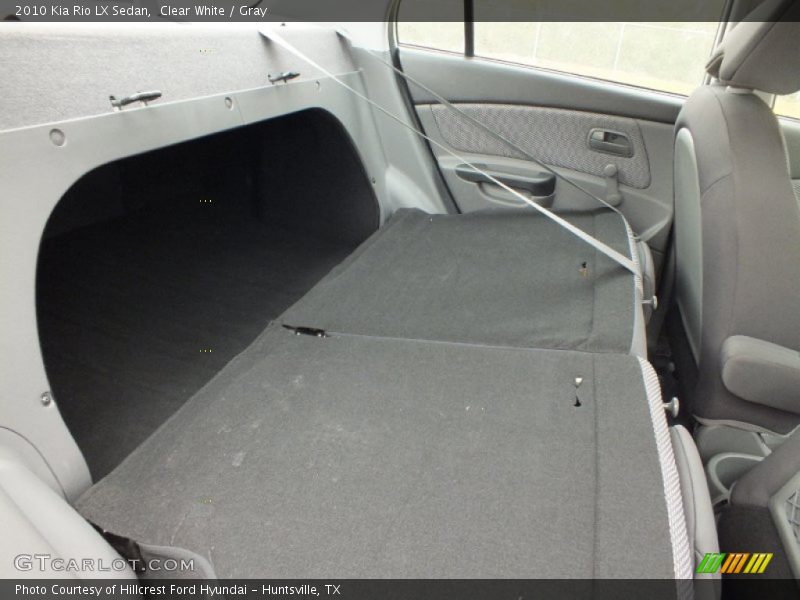 Clear White / Gray 2010 Kia Rio LX Sedan