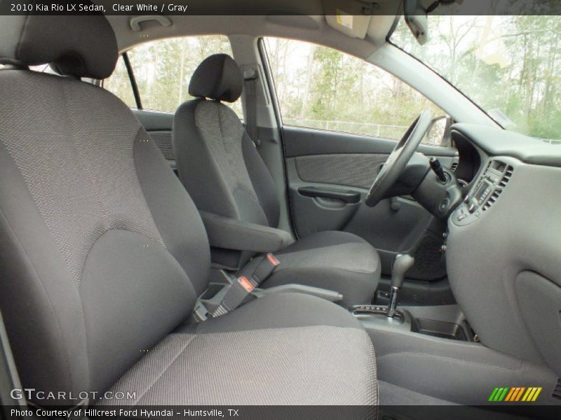 Clear White / Gray 2010 Kia Rio LX Sedan