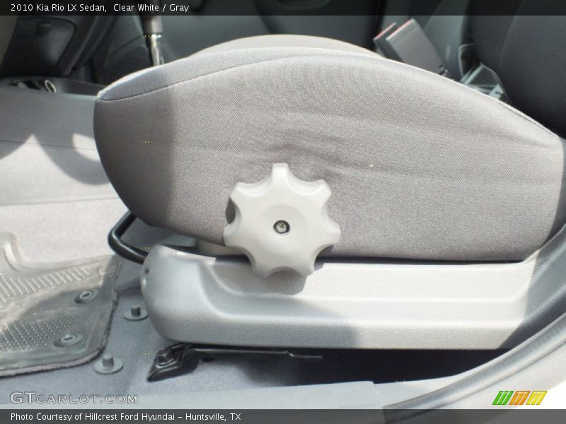 Clear White / Gray 2010 Kia Rio LX Sedan