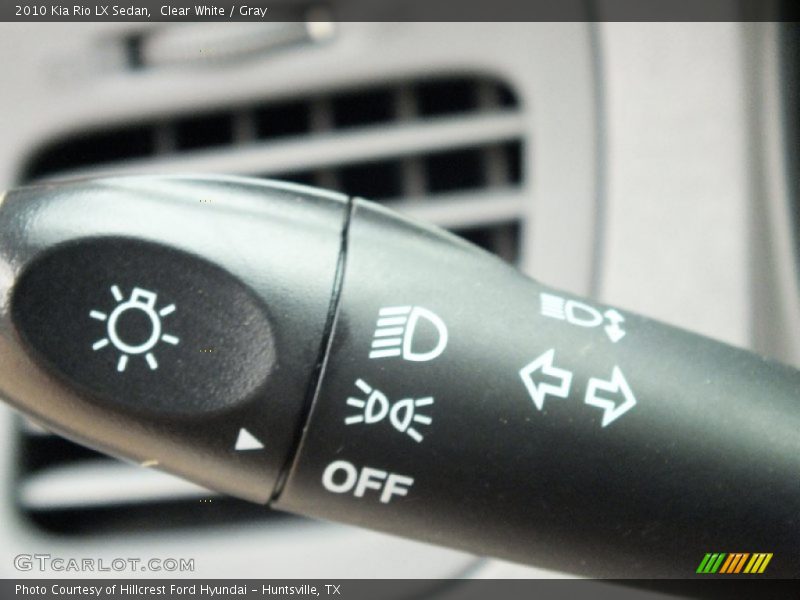 Clear White / Gray 2010 Kia Rio LX Sedan