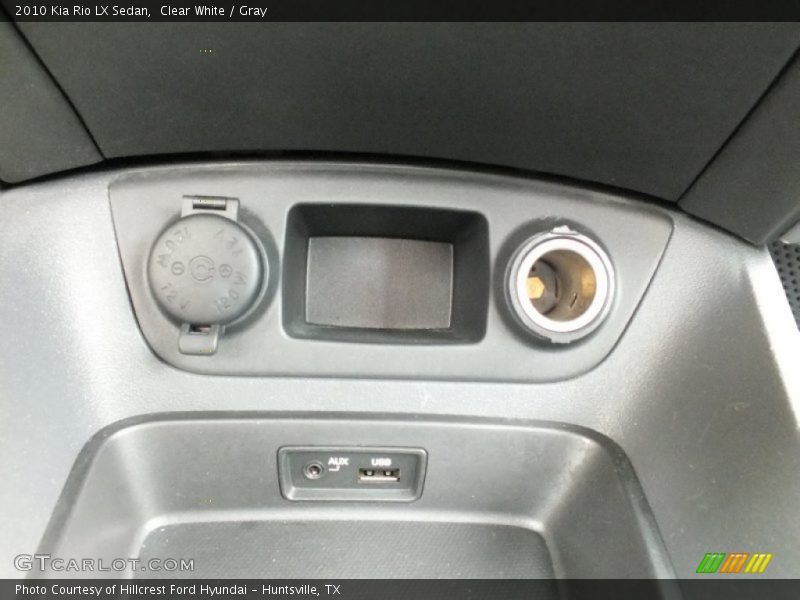 Clear White / Gray 2010 Kia Rio LX Sedan