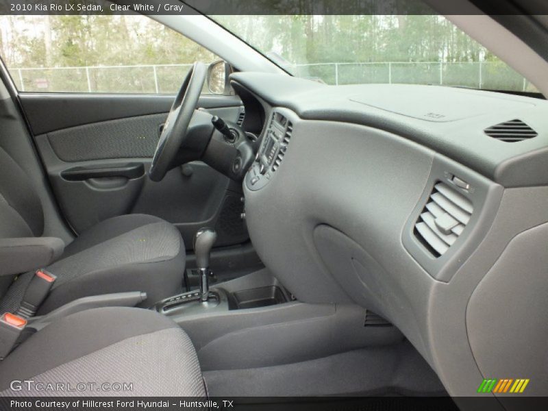 Clear White / Gray 2010 Kia Rio LX Sedan