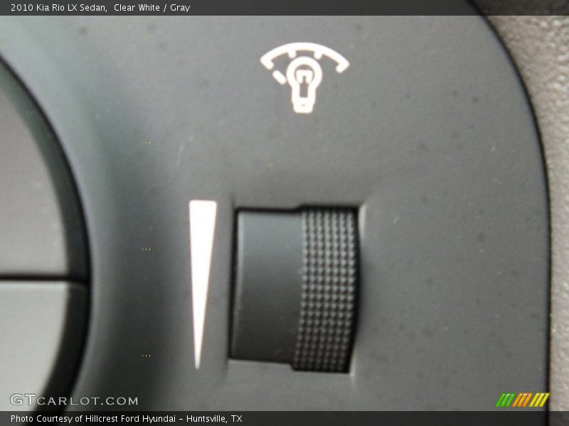 Clear White / Gray 2010 Kia Rio LX Sedan