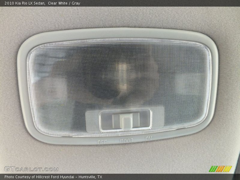 Clear White / Gray 2010 Kia Rio LX Sedan