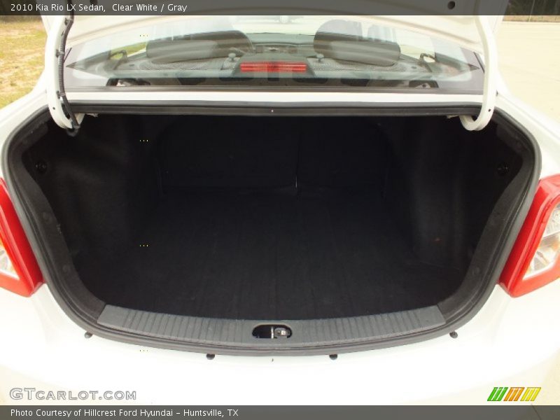 Clear White / Gray 2010 Kia Rio LX Sedan