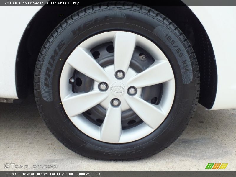Clear White / Gray 2010 Kia Rio LX Sedan