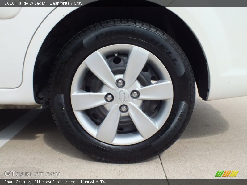 Clear White / Gray 2010 Kia Rio LX Sedan