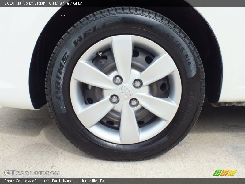 Clear White / Gray 2010 Kia Rio LX Sedan