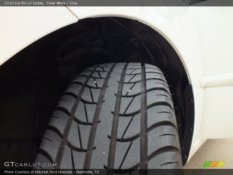 Clear White / Gray 2010 Kia Rio LX Sedan