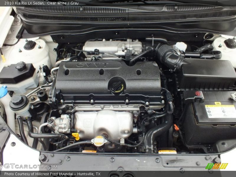 Clear White / Gray 2010 Kia Rio LX Sedan