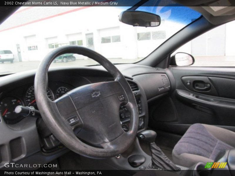 Navy Blue Metallic / Medium Gray 2002 Chevrolet Monte Carlo LS