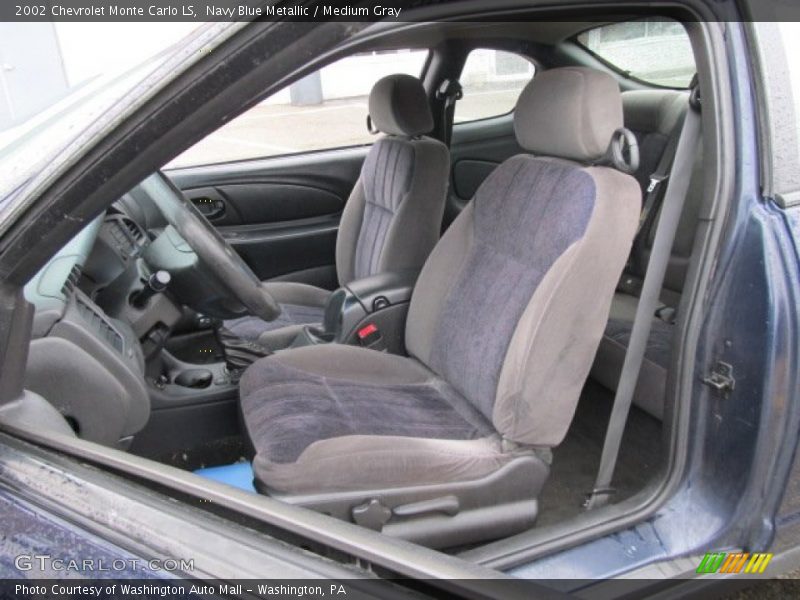 Navy Blue Metallic / Medium Gray 2002 Chevrolet Monte Carlo LS