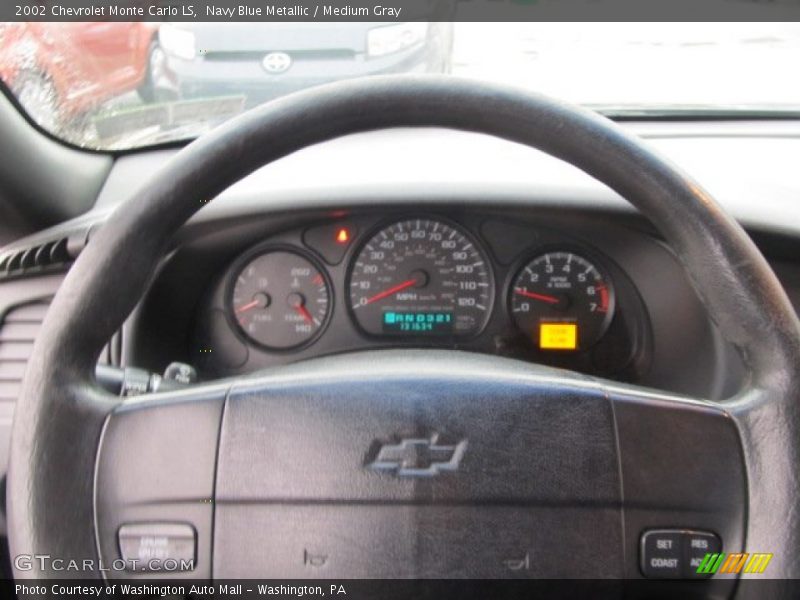 Navy Blue Metallic / Medium Gray 2002 Chevrolet Monte Carlo LS
