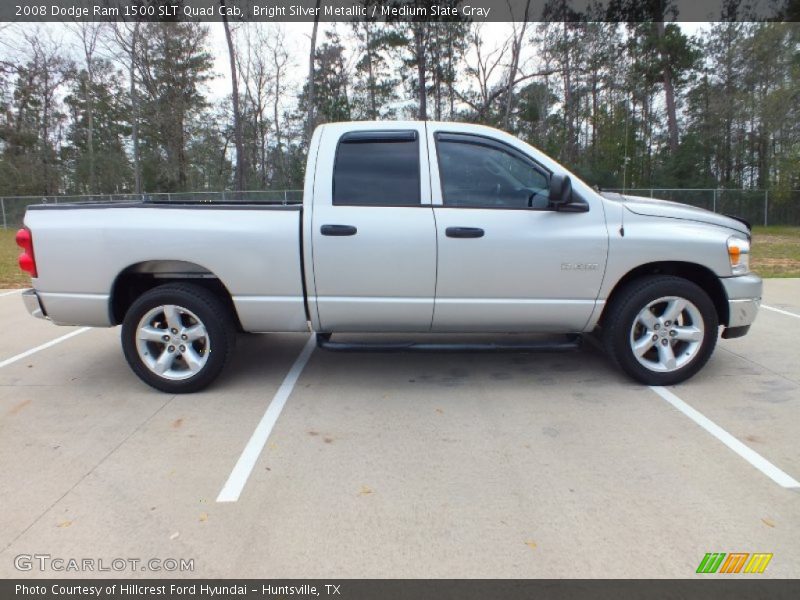 Bright Silver Metallic / Medium Slate Gray 2008 Dodge Ram 1500 SLT Quad Cab