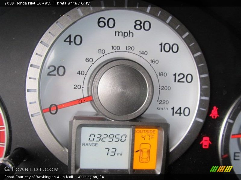 Taffeta White / Gray 2009 Honda Pilot EX 4WD