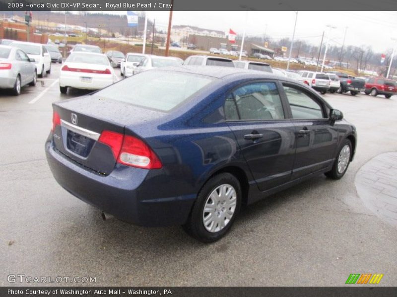 Royal Blue Pearl / Gray 2009 Honda Civic DX-VP Sedan