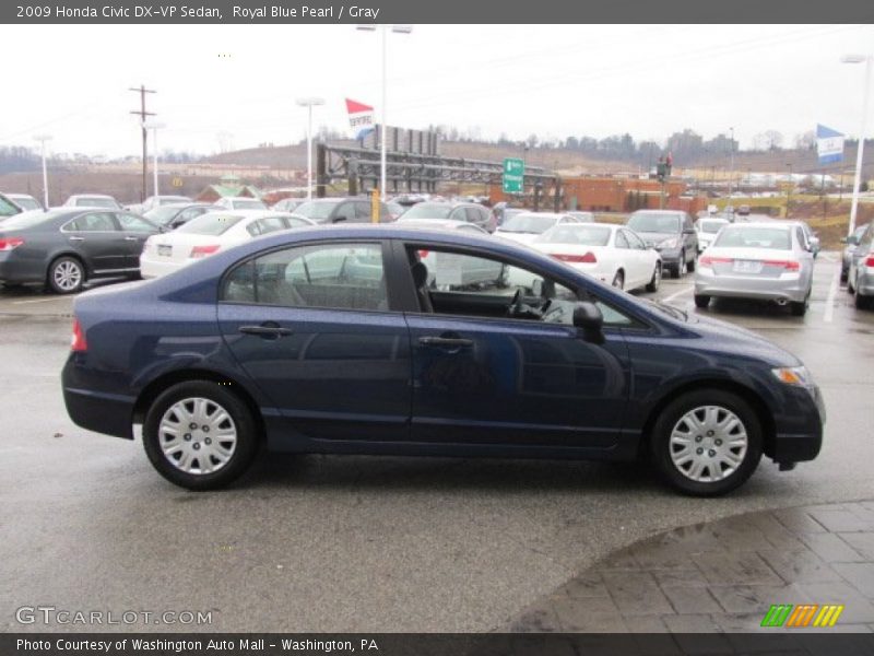 Royal Blue Pearl / Gray 2009 Honda Civic DX-VP Sedan