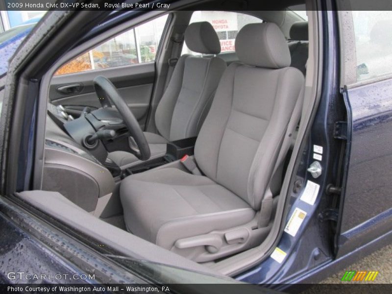 Royal Blue Pearl / Gray 2009 Honda Civic DX-VP Sedan