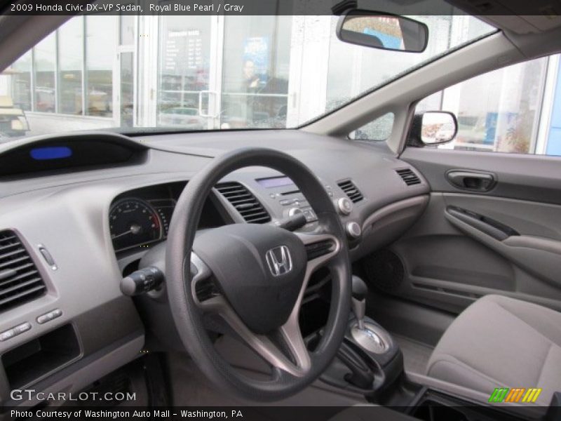 Royal Blue Pearl / Gray 2009 Honda Civic DX-VP Sedan