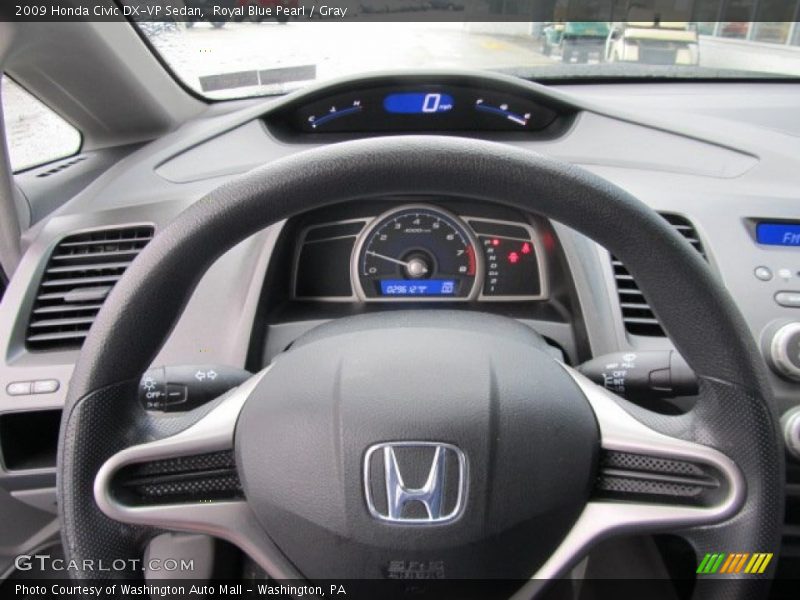 Royal Blue Pearl / Gray 2009 Honda Civic DX-VP Sedan
