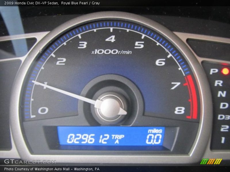 Royal Blue Pearl / Gray 2009 Honda Civic DX-VP Sedan