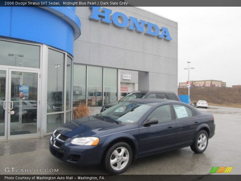 Midnight Blue Pearl / Dark Slate Grey 2006 Dodge Stratus SXT Sedan
