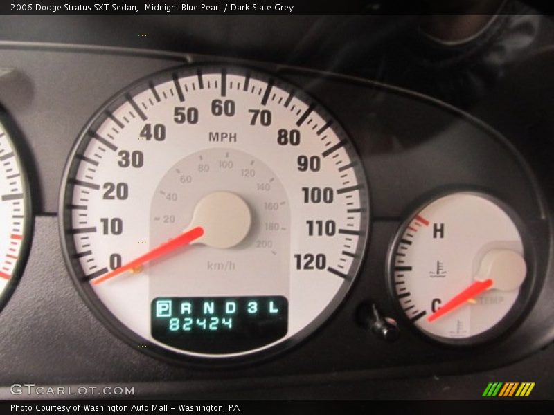 Midnight Blue Pearl / Dark Slate Grey 2006 Dodge Stratus SXT Sedan