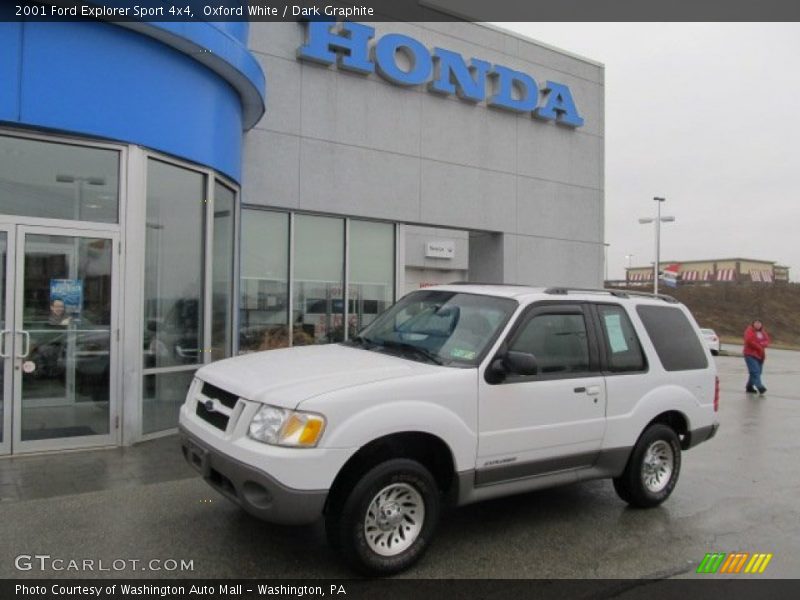 Oxford White / Dark Graphite 2001 Ford Explorer Sport 4x4