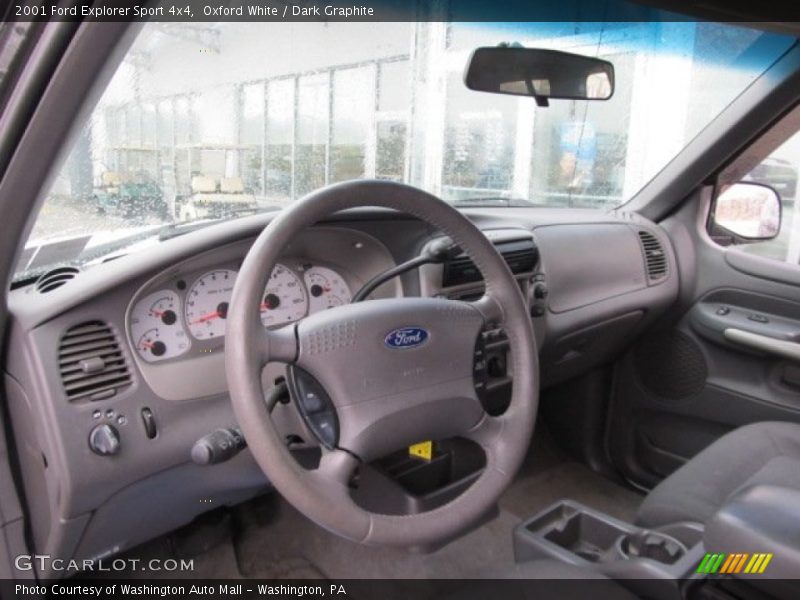 Oxford White / Dark Graphite 2001 Ford Explorer Sport 4x4