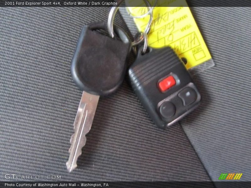 Oxford White / Dark Graphite 2001 Ford Explorer Sport 4x4