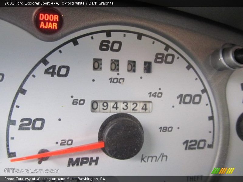 Oxford White / Dark Graphite 2001 Ford Explorer Sport 4x4