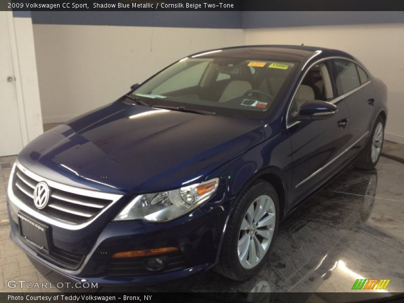 Shadow Blue Metallic / Cornsilk Beige Two-Tone 2009 Volkswagen CC Sport