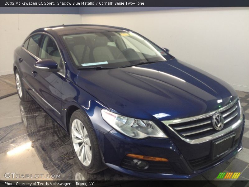 Shadow Blue Metallic / Cornsilk Beige Two-Tone 2009 Volkswagen CC Sport