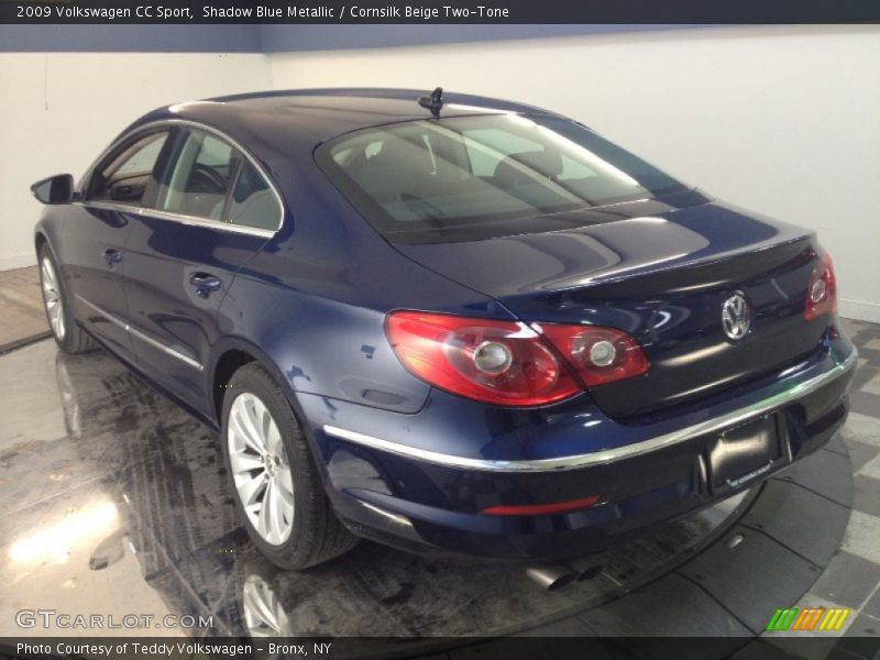 Shadow Blue Metallic / Cornsilk Beige Two-Tone 2009 Volkswagen CC Sport