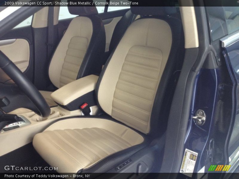 Shadow Blue Metallic / Cornsilk Beige Two-Tone 2009 Volkswagen CC Sport