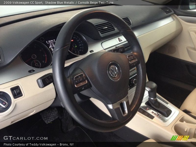 Shadow Blue Metallic / Cornsilk Beige Two-Tone 2009 Volkswagen CC Sport