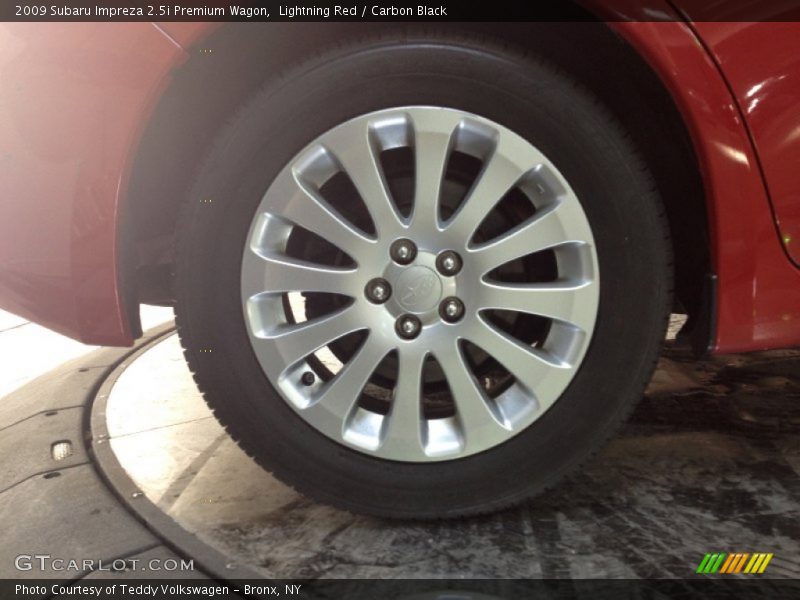 Lightning Red / Carbon Black 2009 Subaru Impreza 2.5i Premium Wagon