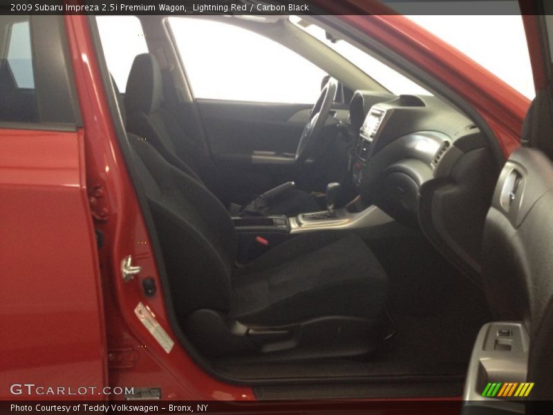 Lightning Red / Carbon Black 2009 Subaru Impreza 2.5i Premium Wagon